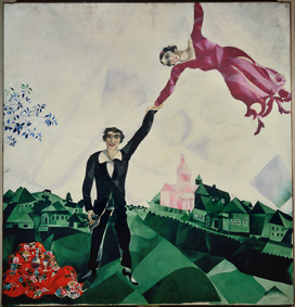 Chagall, Marc (1887-1985): The Stroll. St. Petersburg, Russian State Museum*** Permission for usage must be provided in writing from Scala.