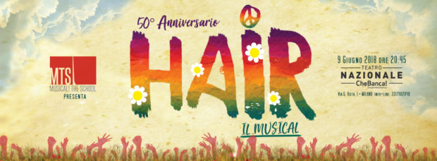 Risultati immagini per Hair il musical 50Â° Anniversario presentato da MTS - Musical! The School