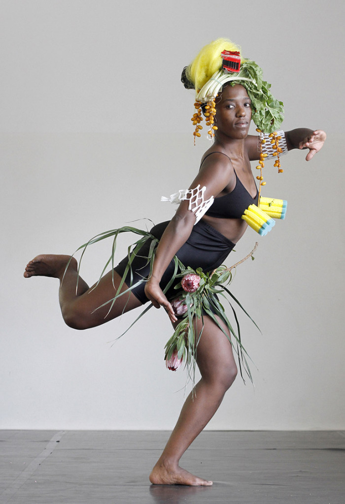 Robyn Orlin with Moving Into Dance Mophatong. Newtown, Johannesburg Photograph: John Hogg. Photograph by John Hogg.