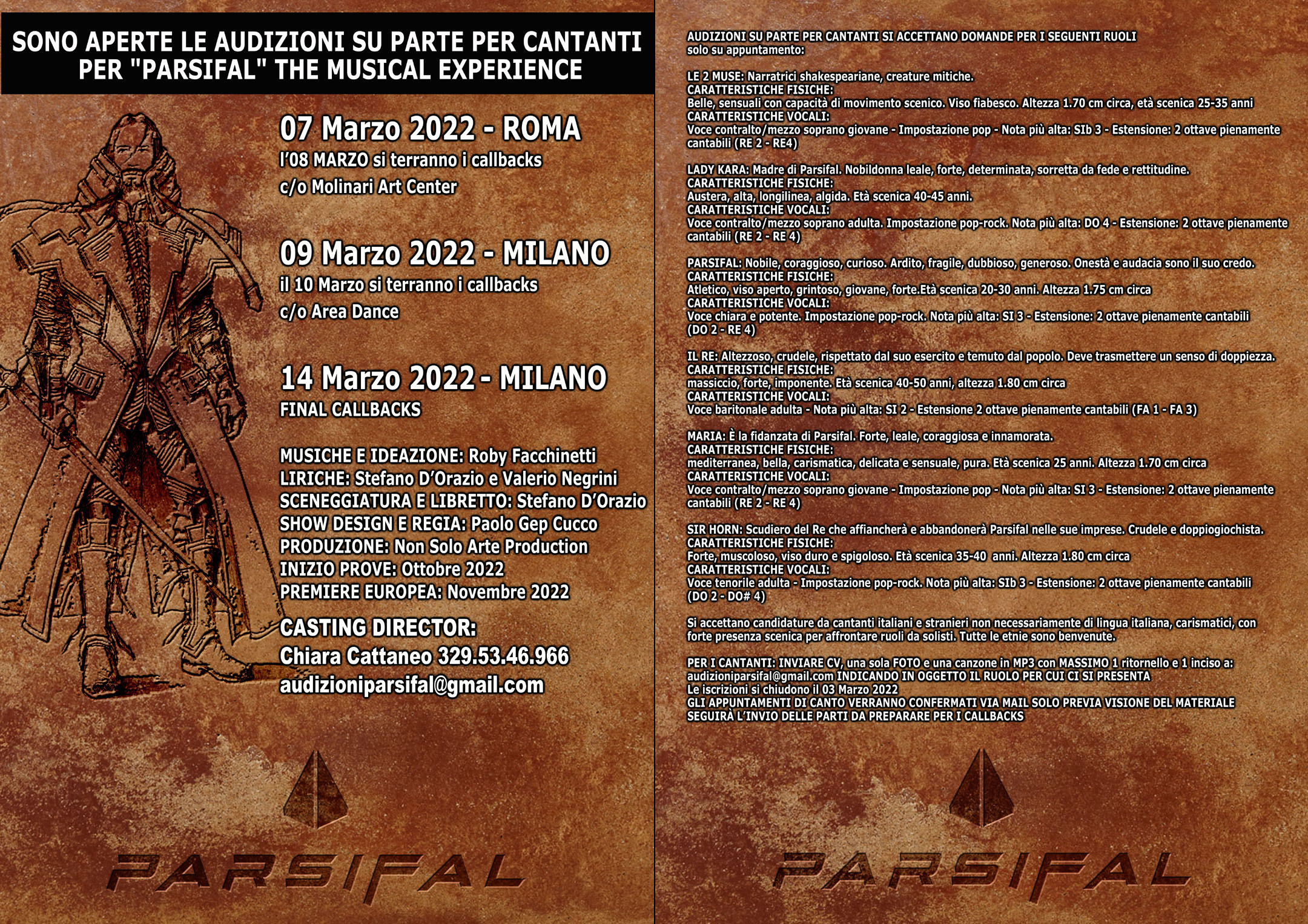 CASTING – PARSIFAL. THE MUSICAL EXPERIENCE