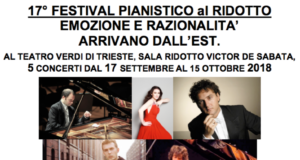 TRIESTE – 17° FESTIVAL PIANISTICO AL RIDOTTO
